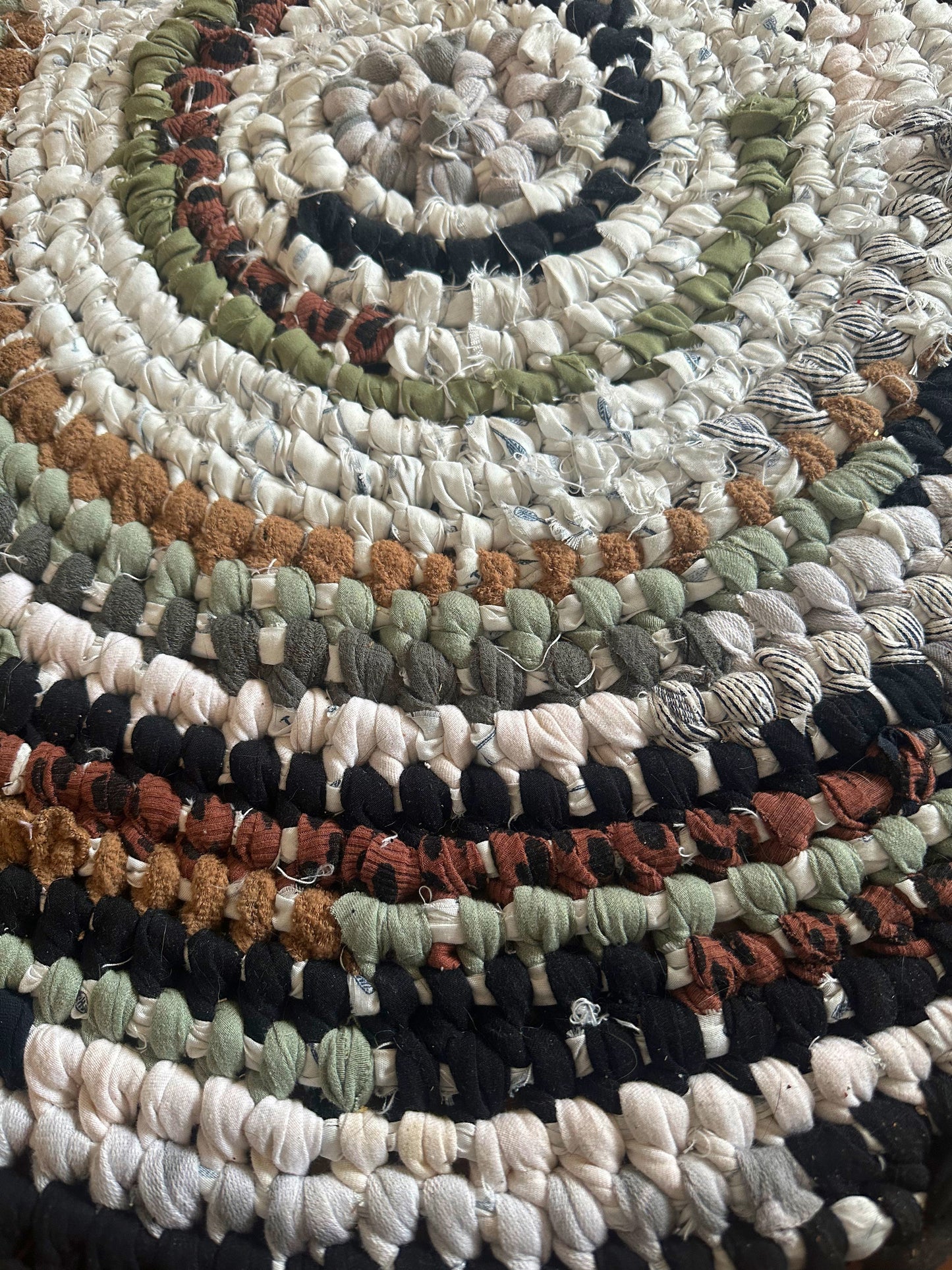 Earthy Tones Rag Rug