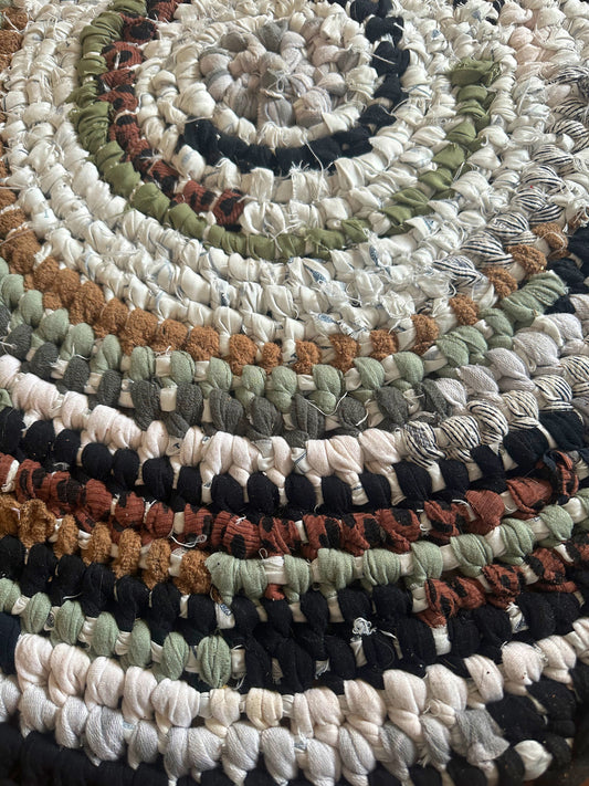 Earthy Tones Rag Rug