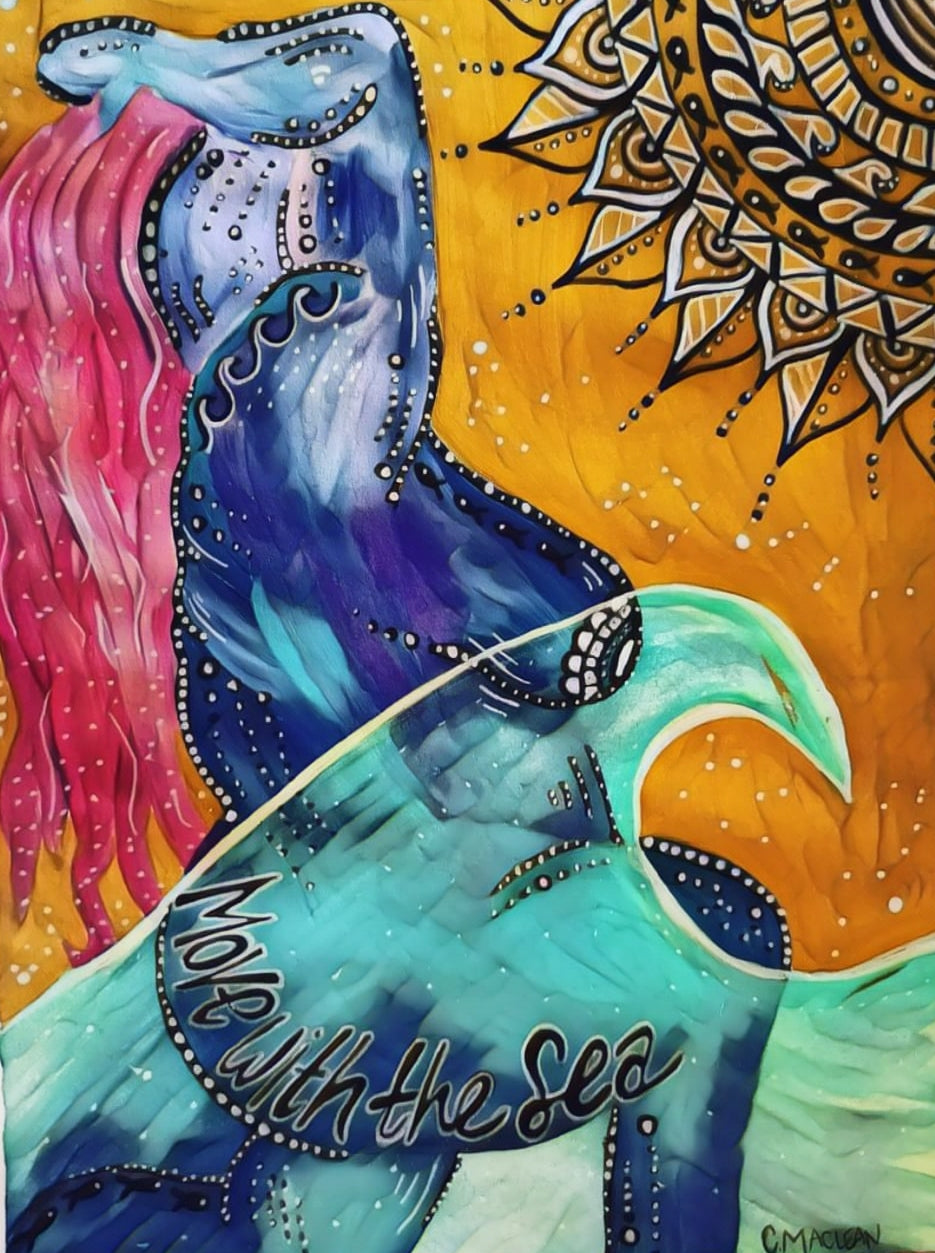 Move With The Sea Art Print