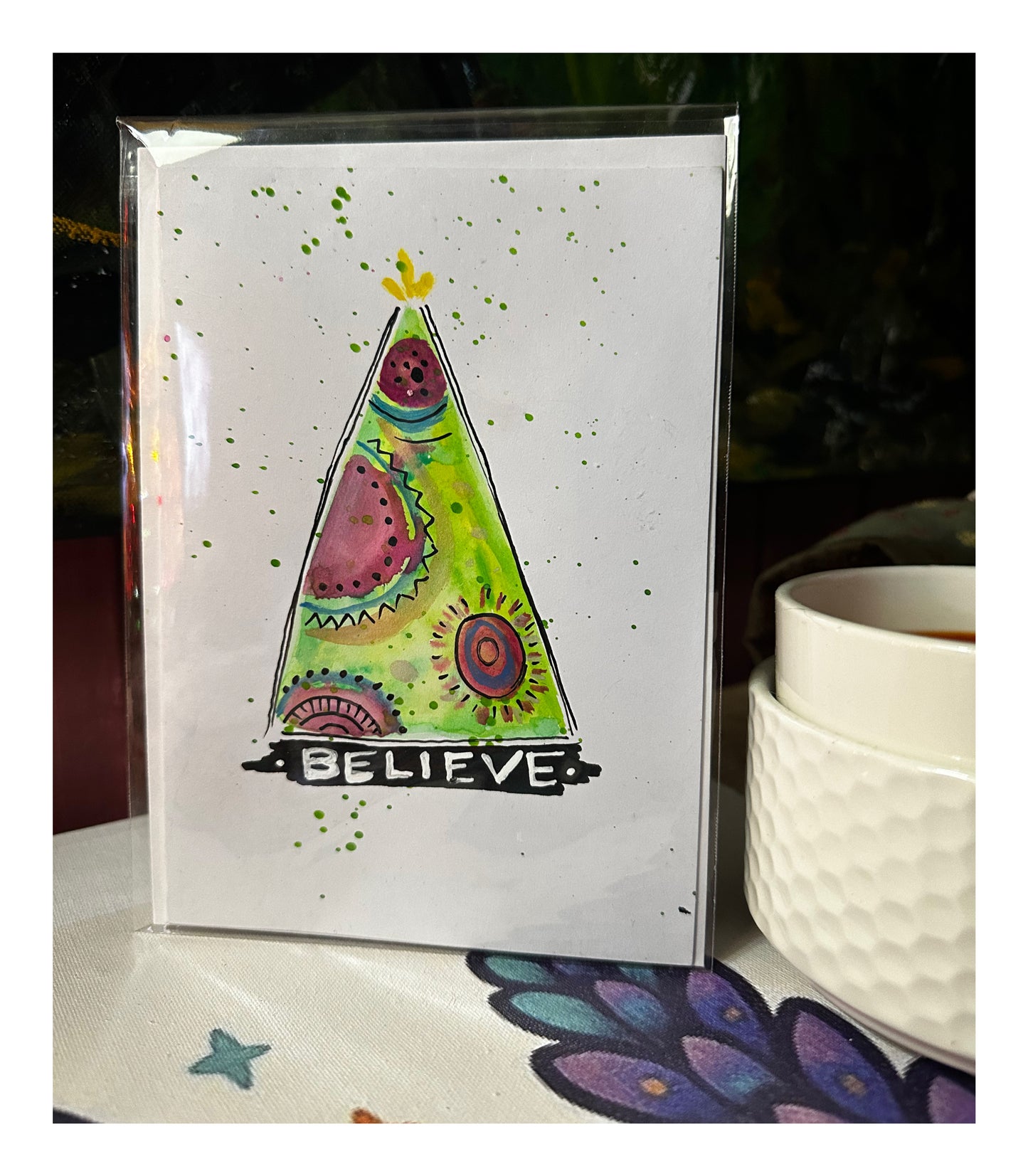 Believe greeting card