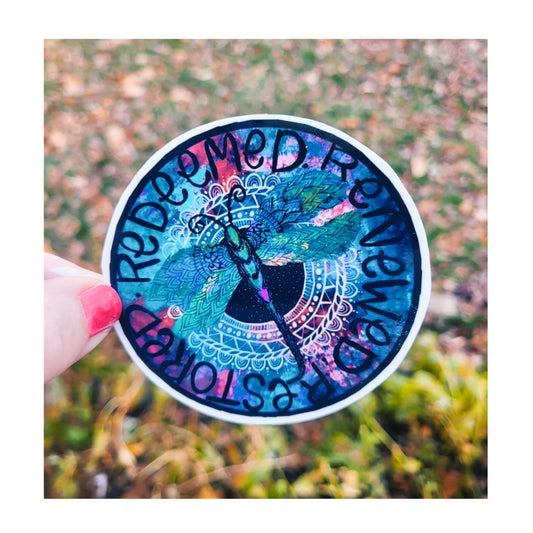 Redeemed, Renewed & Restored Sticker