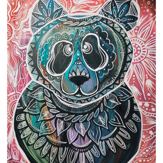 Mandala Panda Art Print