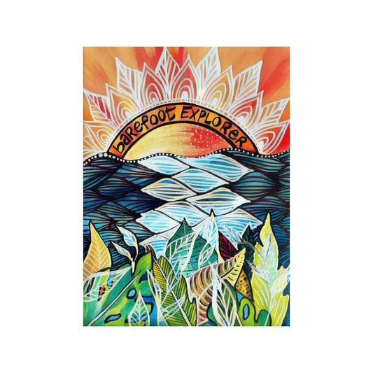Barefoot Explorer Art Print