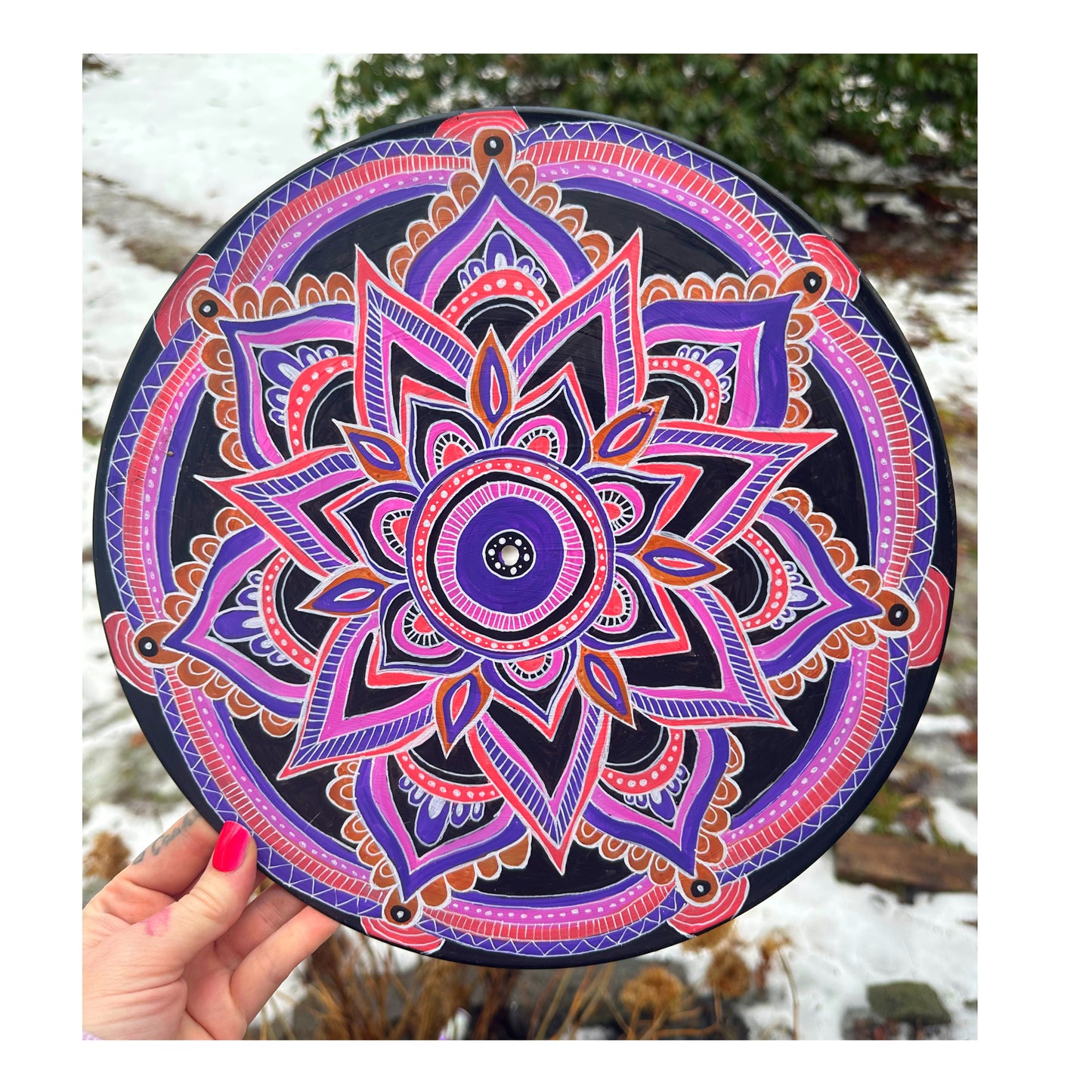 Pink Mandala Vinyl Record