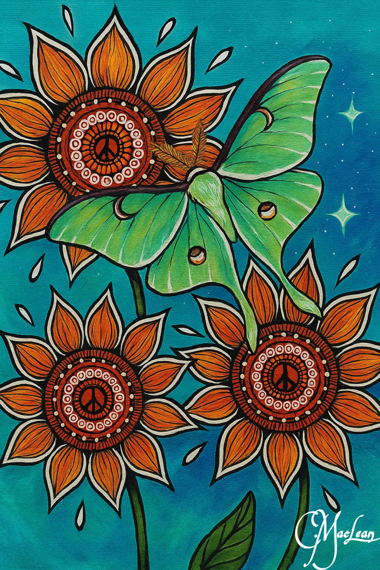 Lunar Moth Art Print