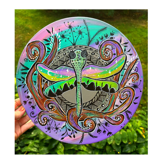 Dragonfly Dreams Handpainted Vinyl record