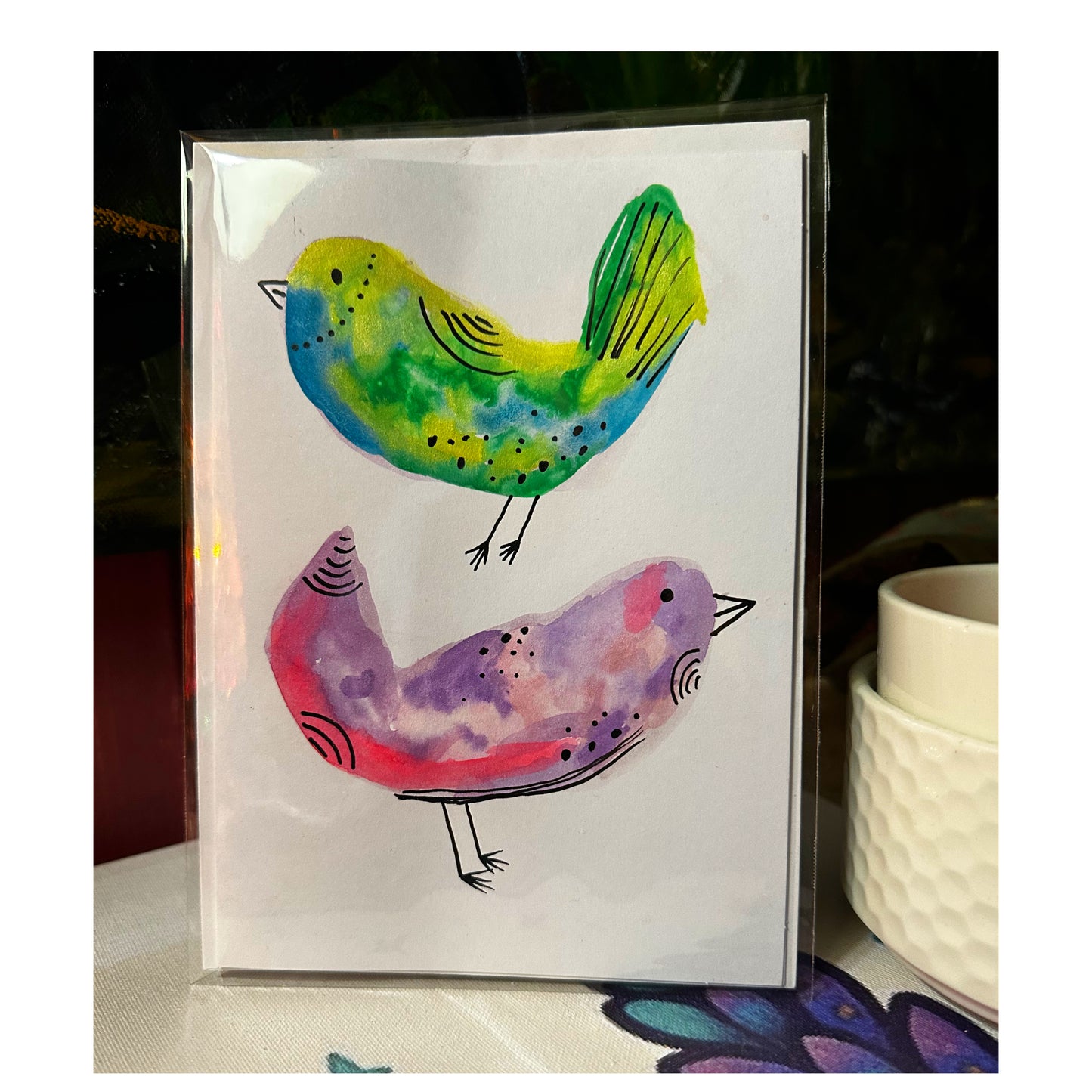 Bird greeting card