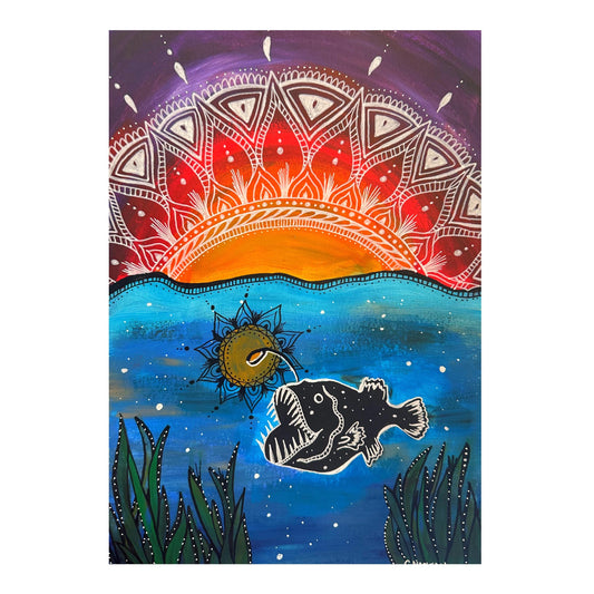 Angler Fish Art Print