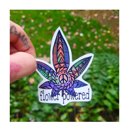 Flower Powered Sticker