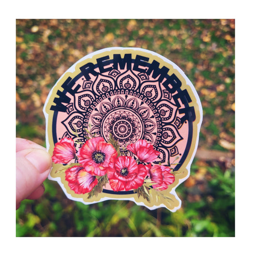 We Remember Sticker