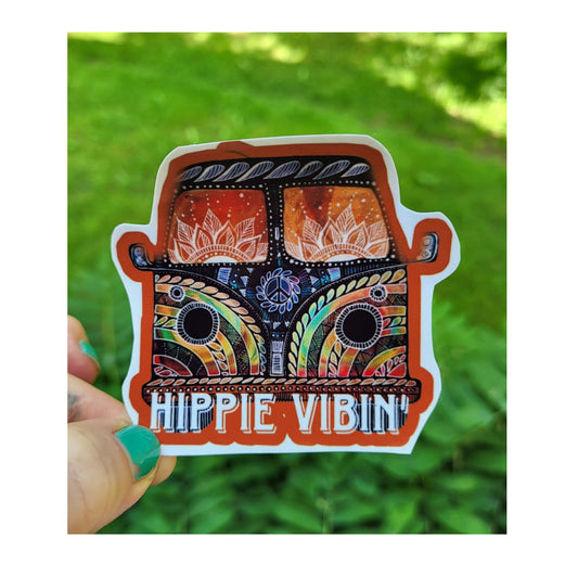 Hippie Vibin’ Sticker