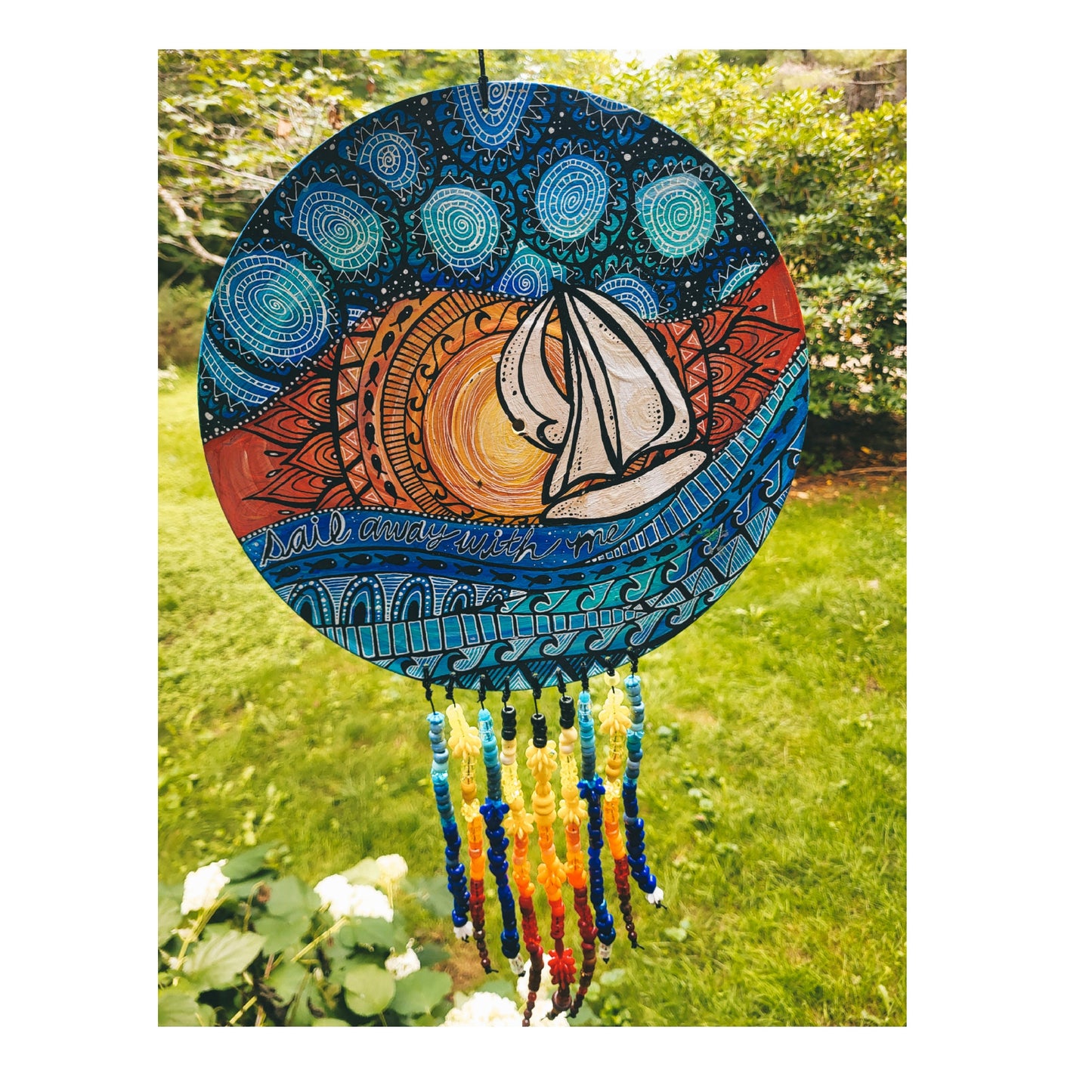 Sail Away With Me Beaded Vinyl Record