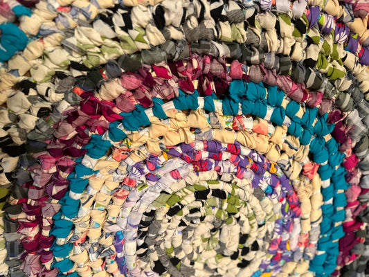 Purples, Pinks & Blues Amish Knot Rag Rug