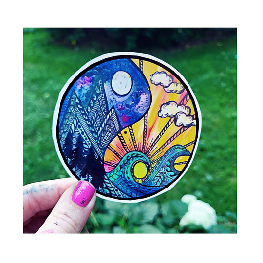 Yin & Yang Nature Sticker